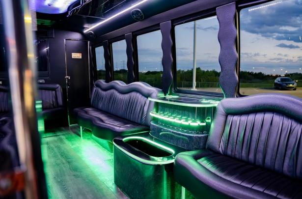 Black Ford E450 Interior