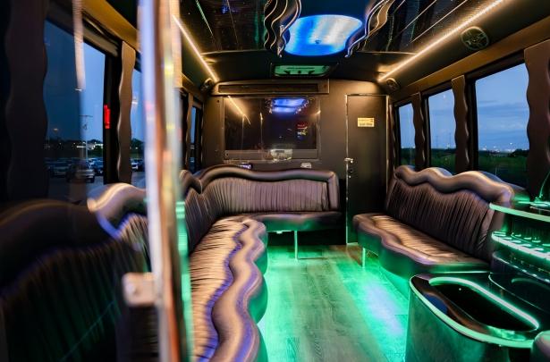 Black Ford E450 Interior