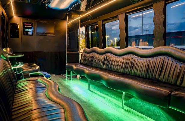 Black Ford E450 Interior